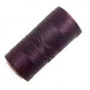 Linhasita waxed thread spool for micro macramé 0.5 mm - Cherry Black (630) x335m