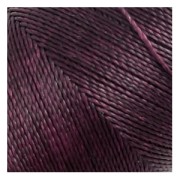 Linhasita waxed thread spool for micro macramé 0.5 mm - Cherry Black (630) x335m