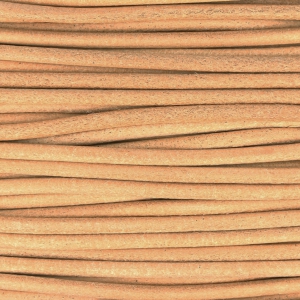 European Leather cord 2mm Natural x1m