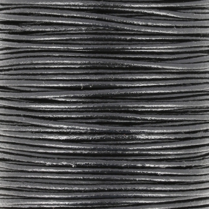 European leather cord 1.5 mm Black x1 m