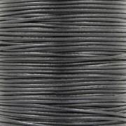 European Leather cord 1mm Black x1m|raw }}