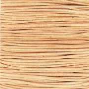 European Leather cord 1mm Natural x1m