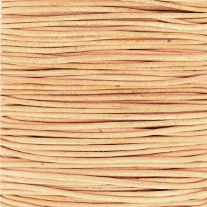European Leather cord 1mm Natural x1m