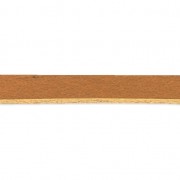 European Square leather band 3 mm Camel x1m