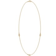 Sterling Silver 925 Oval Mesh Chain for 3 spacers Gold Tone plated x1|raw }}