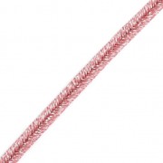 Brillante métal Braid Made in Italy 3.5 mm Pink / Silverx1m