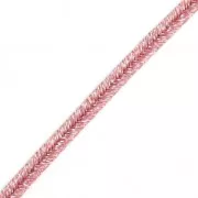 Brillante métal Braid Made in Italy 3.5 mm Pink / Silverx1m