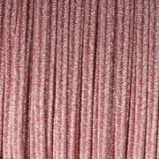 Brillante métal Braid Made in Italy 3.5 mm Pink / Silverx1m
