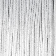 Brillant metal soutache braid Made in Italy 3.5 mm Blanc / Silver x1m