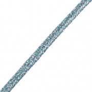 Brillant metal soutache braid Made in Italy 3.5 mm Blue Grey / Silver x1m|raw }}