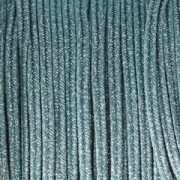 Brillant metal soutache braid Made in Italy 3.5 mm Blue Grey / Silver x1m