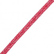 Brillant metal soutache braid Made in Italy 3.5 mm Red / Silver x1m