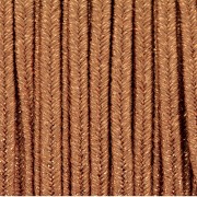 Brillant metal soutache braid Made in Italy 3.5 mm Mutard / Gold x1m