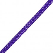 Brillant metal soutache braid Made in Italy 3.5 mm Purple / Silver x1m