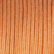 Brillant metal soutache braid Made in Italy 3.5 mm Orange / Silver x1m