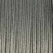 Brillante métal Braid Made in Italy 3.5 mm Marron clair / Silver x1m