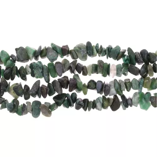 African Jade Chip beads 8 - 11 mm x85cm