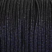 Moonlight soutache Braid Made in Italy 3.5 mm Black / Blue x1m