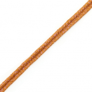Soutache Moonlight Braid Made in Italy 3.5 mm Terracotta / Violet x1m