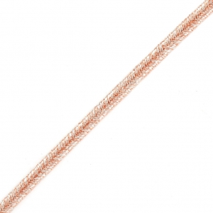 Shiri métal Braid Made in Italy 4 mm Old Pink x1m