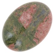Oval cabochon 25x18 mm Unakite