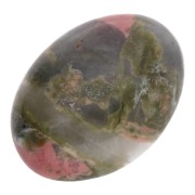 Oval cabochon 18x13mm Unakite|raw }}