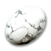 Oval cabochon 25x18mm Howlite