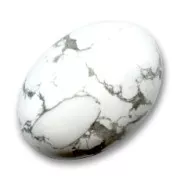 Oval cabochon 25x18mm Howlite