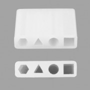 Silicone mold to make resin pendants 40 mm Square/Round/triangle x1|raw }}