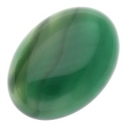 Oval cabochon 25x18mm Green Agate|raw }}