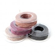 Bliss Moonlight thread reel made in Italy 1 mm Terracotta/Mauve x30m