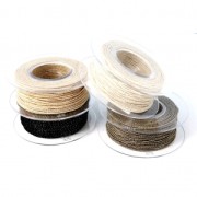 Bliss Elastico thread reel made in Italy 1 mm Cream/Gold x30m