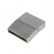 Stainless steel sliding and magnetic clasp 21x16.5 mm pour lacet 15 mm x1