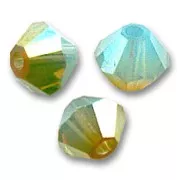 PureCrystal 5328 Crystal Bicones 4mm Pacific Opal Brandy x50