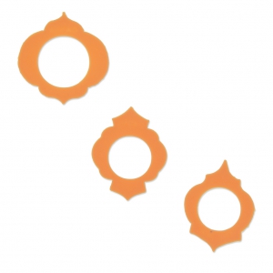 Set of 3 cookie cutters for polymer clay - Marrocan bohemian lantern