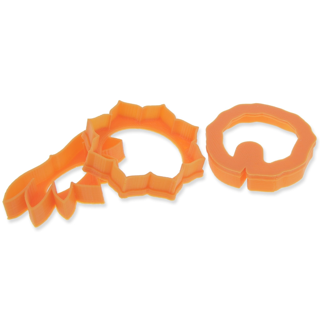 Set of 3 cookie cutters for polymer clay Lotus and water lily fl