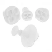 Set of textured cookie cutters - Lotus Flower x3