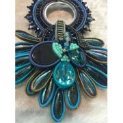 Glass daggers 5x16 mm Light Amethyst Opal Laser x25