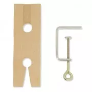 Jewelry tooling kit - bocfil + fretsaw nr 2/0 + wooden workbench dowel