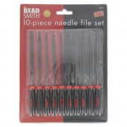 10 Files with ergonomic handle15cm - jewel tool