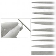 10 Files with ergonomic handle15cm - jewel tool