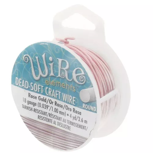 Copper Craft Wire soft 1,02 mm Rose Gold anti-tarnish x 3.65 m