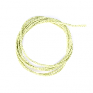 Metallic cord Mokuba 2 mm - Light Green golden thread x1m