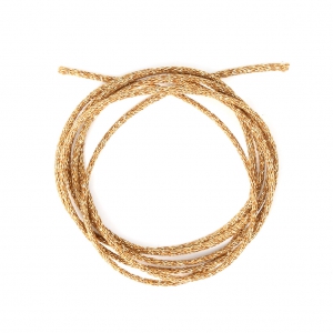 Metallic cord Mokuba 2 mm - Golden fil doré x1m