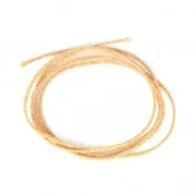 Metallic cord Mokuba 2 mm - Gold golden thread x1m