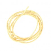 Metallic cord Mokuba 2 mm - Yellow silver thread x1m|raw }}