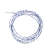 Metallic cord Mokuba 2 mm - Blue Jean silver thread x1m|raw }}