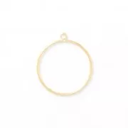 Mounting and weaving ring for jewelry creation 37 mm fine gold plated