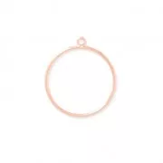 Mounting and weaving ring for jewelry creation 26 mm Rose Gold