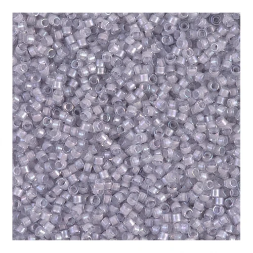 Miyuki Delica 11/0 DB0080 - Pale Violet Lined Crystal Luster